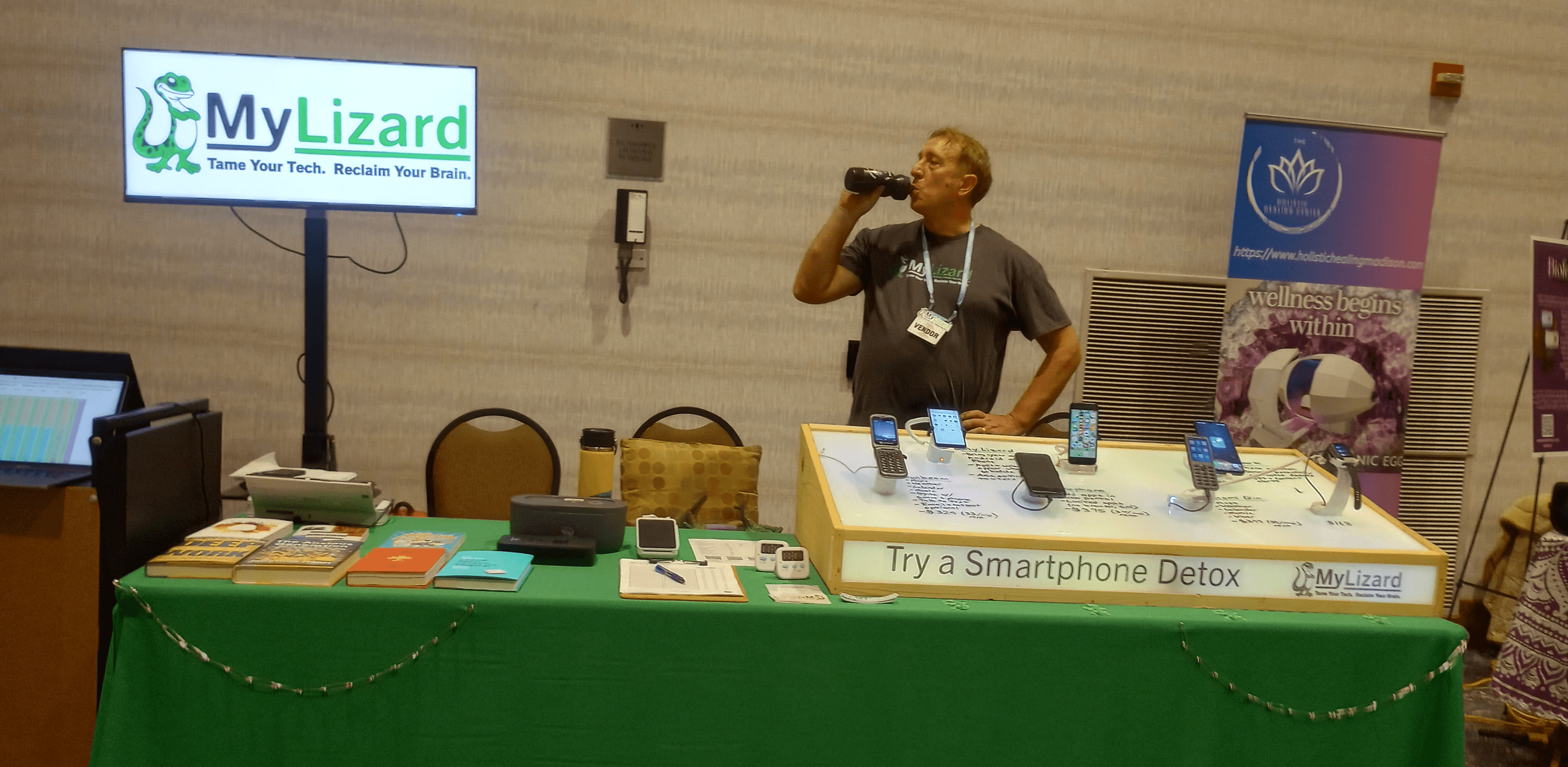 Jeremiah Robinson at a MyLizard event