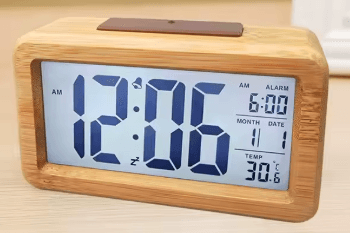 Wooden Alarm Clock